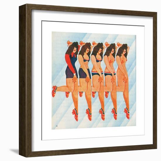 A Lady Jane, 1970-Malcolm English-Framed Premium Giclee Print