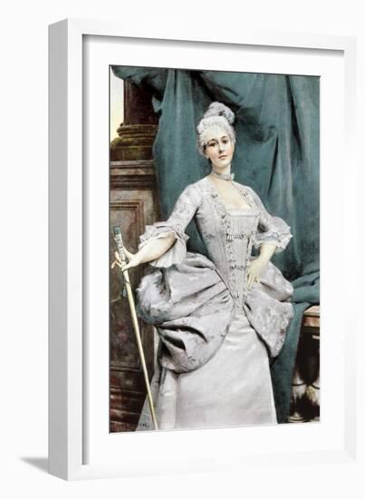 A Lady of Rank of the Time of Louis XV, 1889-Leon Francois Comerre-Framed Giclee Print