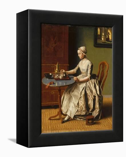 A Lady Pouring Chocolate (La Chocolatièr), C. 1745-Jean-Étienne Liotard-Framed Premier Image Canvas