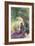 A Lady Sketching in a Glade under the Shade of a Parasol-Mildred Anne Butler-Framed Giclee Print