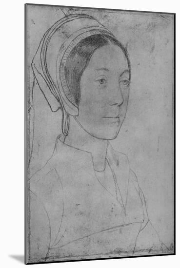 'A Lady: Unknown', c1532-1543 (1945)-Hans Holbein the Younger-Mounted Giclee Print