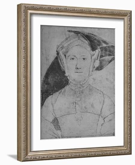 'A Lady: Unknown', c1532-1543 (1945)-Hans Holbein the Younger-Framed Giclee Print