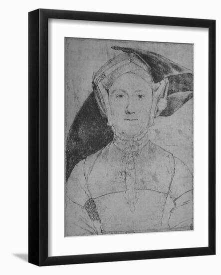 'A Lady: Unknown', c1532-1543 (1945)-Hans Holbein the Younger-Framed Giclee Print