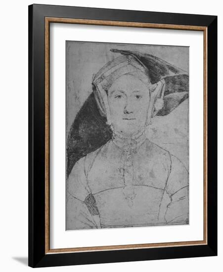 'A Lady: Unknown', c1532-1543 (1945)-Hans Holbein the Younger-Framed Giclee Print