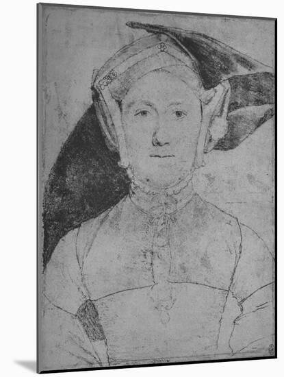 'A Lady: Unknown', c1532-1543 (1945)-Hans Holbein the Younger-Mounted Giclee Print