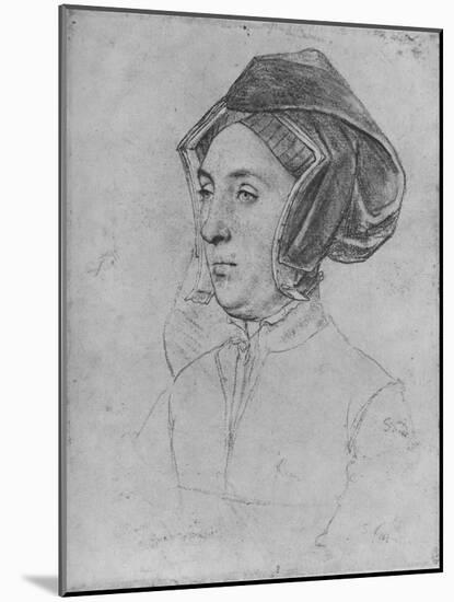 'A Lady: Unknown', c1532-1543 (1945)-Hans Holbein the Younger-Mounted Giclee Print