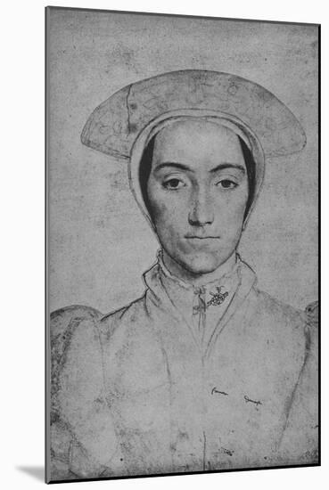 'A Lady: Unknown', c1532-1543 (1945)-Hans Holbein the Younger-Mounted Giclee Print