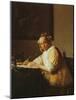 A Lady Writing, about 1665-Johannes Vermeer-Mounted Giclee Print