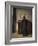 A Lady Writing at Her Desk-Vilhelm Hammershoi-Framed Giclee Print