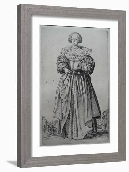 A Lady-Jacques Callot-Framed Giclee Print