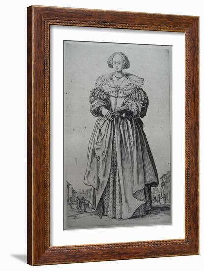 A Lady-Jacques Callot-Framed Giclee Print