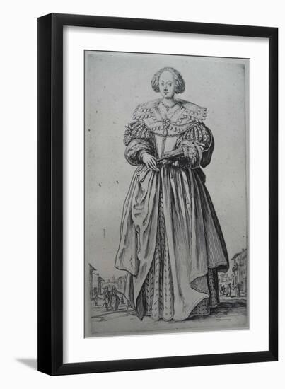 A Lady-Jacques Callot-Framed Giclee Print