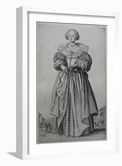 A Lady-Jacques Callot-Framed Giclee Print