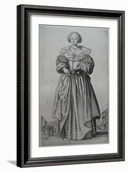 A Lady-Jacques Callot-Framed Giclee Print