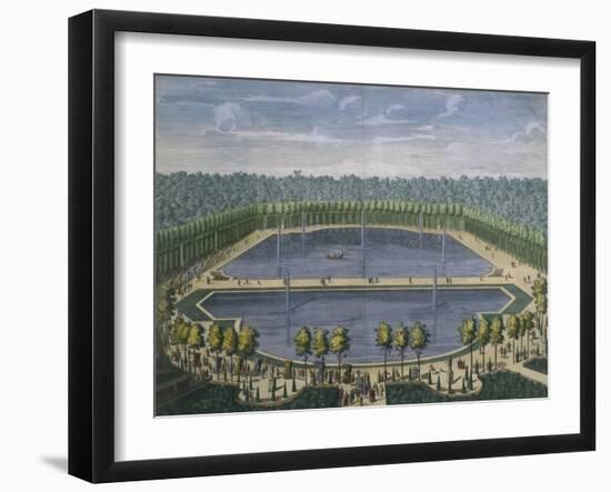 A Lagoon in the Garden of Versailles Engraving-null-Framed Giclee Print
