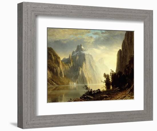 A Lake in the Sierra Nevada, 1867-Albert Bierstadt-Framed Giclee Print