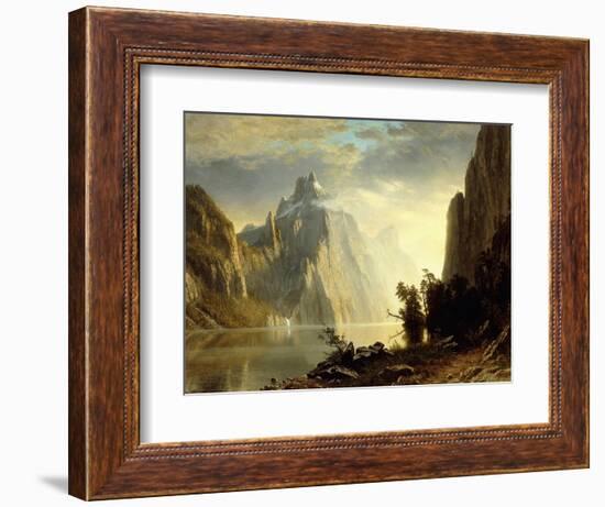 A Lake in the Sierra Nevada, 1867-Albert Bierstadt-Framed Giclee Print