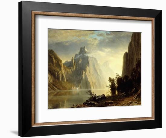 A Lake in the Sierra Nevada, 1867-Albert Bierstadt-Framed Giclee Print