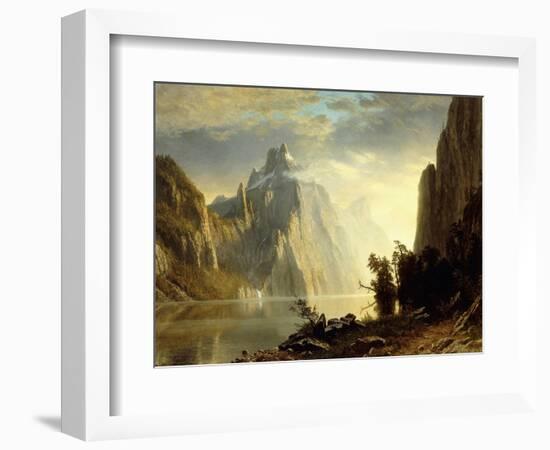 A Lake in the Sierra Nevada, 1867-Albert Bierstadt-Framed Giclee Print