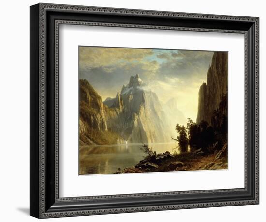 A Lake in the Sierra Nevada, 1867-Albert Bierstadt-Framed Giclee Print