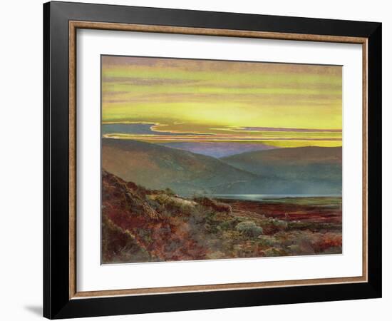 A Lake Landscape at Sunset-Grimshaw-Framed Giclee Print