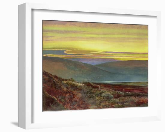 A Lake Landscape at Sunset-Grimshaw-Framed Giclee Print
