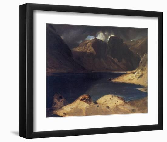 A Lake Scene: Effect of a Storm-Edwin Henry Landseer-Framed Giclee Print