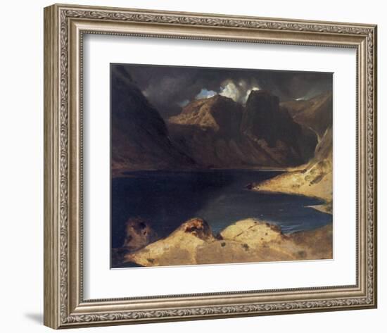 A Lake Scene: Effect of a Storm-Edwin Henry Landseer-Framed Giclee Print