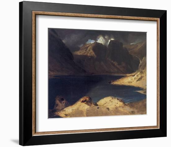 A Lake Scene: Effect of a Storm-Edwin Henry Landseer-Framed Giclee Print