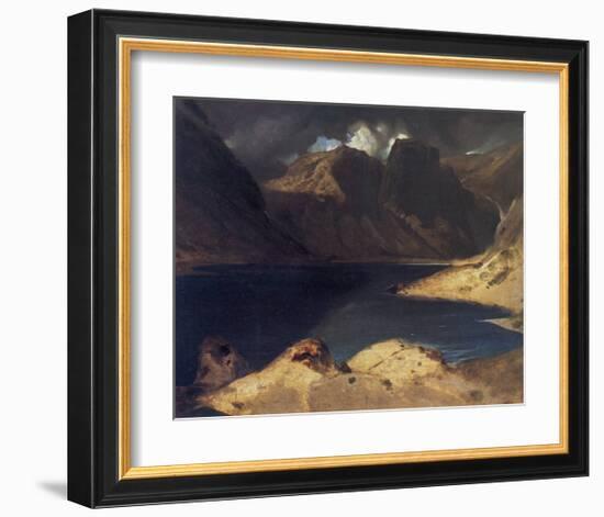 A Lake Scene: Effect of a Storm-Edwin Henry Landseer-Framed Giclee Print