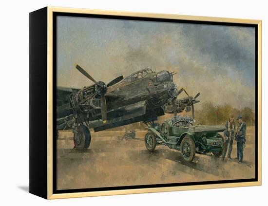 A Lancaster and a Bentley, 2000-Peter Miller-Framed Premier Image Canvas