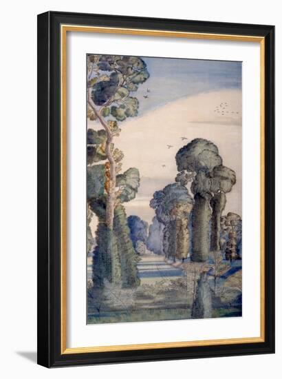 A Landscape at Wood Lane, 1913 (W/C on Paper)-Paul Nash-Framed Giclee Print