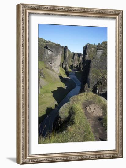 A Landscape Photograph of a River. With Cliffs on Either Side. Game of Thrones Was Filmed Here-Natalie Tepper-Framed Photo