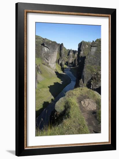 A Landscape Photograph of a River. With Cliffs on Either Side. Game of Thrones Was Filmed Here-Natalie Tepper-Framed Photo