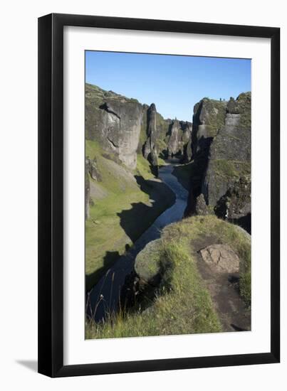 A Landscape Photograph of a River. With Cliffs on Either Side. Game of Thrones Was Filmed Here-Natalie Tepper-Framed Photo