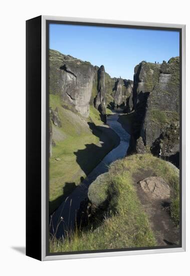 A Landscape Photograph of a River. With Cliffs on Either Side. Game of Thrones Was Filmed Here-Natalie Tepper-Framed Stretched Canvas