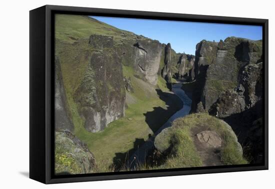 A Landscape Photograph of a River. With Cliffs on Either Side. Game of Thrones Was Filmed Here-Natalie Tepper-Framed Stretched Canvas