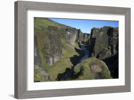 A Landscape Photograph of a River. With Cliffs on Either Side. Game of Thrones Was Filmed Here-Natalie Tepper-Framed Photo
