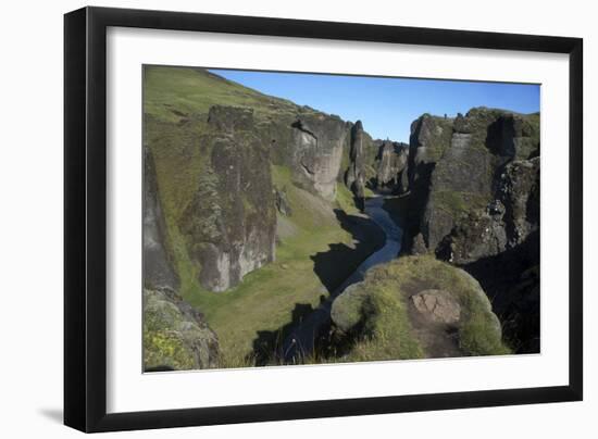 A Landscape Photograph of a River. With Cliffs on Either Side. Game of Thrones Was Filmed Here-Natalie Tepper-Framed Photo