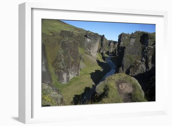 A Landscape Photograph of a River. With Cliffs on Either Side. Game of Thrones Was Filmed Here-Natalie Tepper-Framed Photo