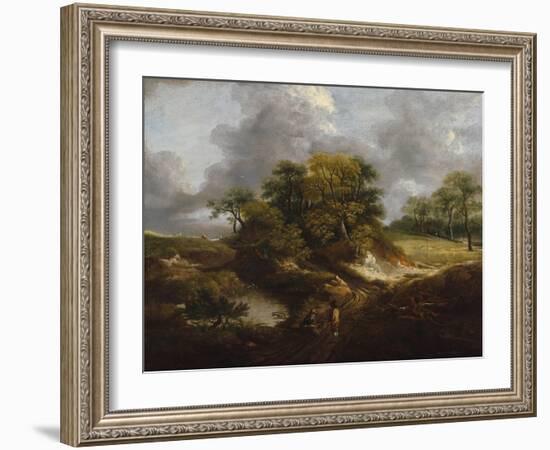 A Landscape, Traditionally Identified as a View Outside Sudbury-Thomas Gainsborough-Framed Giclee Print