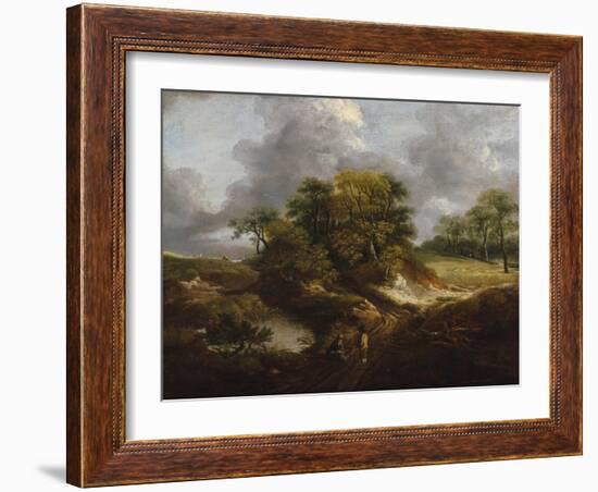 A Landscape, Traditionally Identified as a View Outside Sudbury-Thomas Gainsborough-Framed Giclee Print