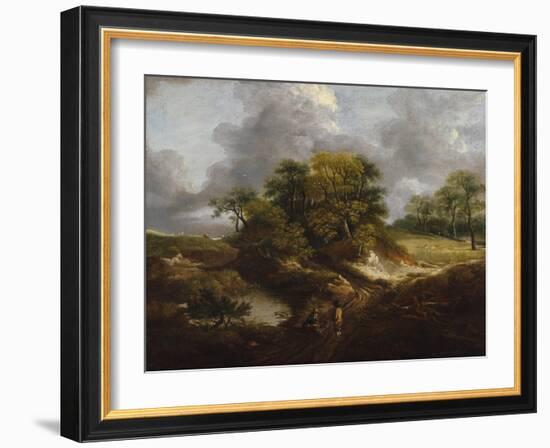 A Landscape, Traditionally Identified as a View Outside Sudbury-Thomas Gainsborough-Framed Giclee Print