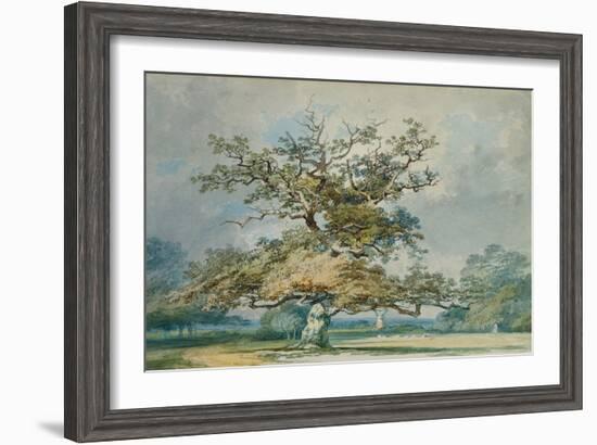 A Landscape with an Old Oak Tree-JMW Turner-Framed Giclee Print