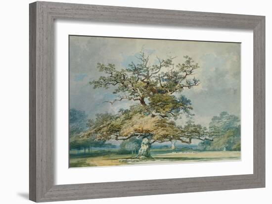 A Landscape with an Old Oak Tree-JMW Turner-Framed Giclee Print