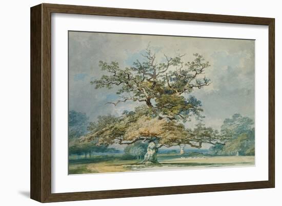 A Landscape with an Old Oak Tree-JMW Turner-Framed Giclee Print