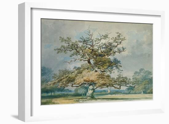 A Landscape with an Old Oak Tree-JMW Turner-Framed Giclee Print