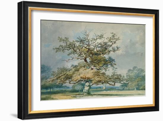 A Landscape with an Old Oak Tree-JMW Turner-Framed Giclee Print