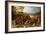 A Landscape with Marauders attacking a Wagon Train and Pillaging a Village-Sebastian Vrancx-Framed Giclee Print