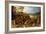 A Landscape with Marauders Attacking a Wagon Train and Pillaging a Village-Sebastian Vrancx-Framed Giclee Print